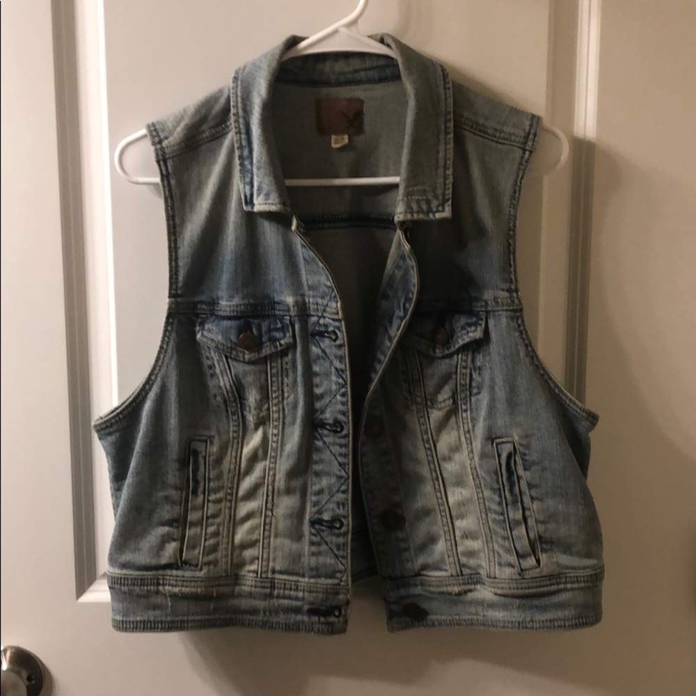 American Eagle Denim Vest
